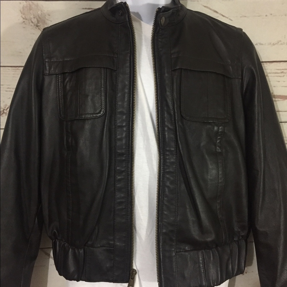 Men’s “Gap” Leather Jacket